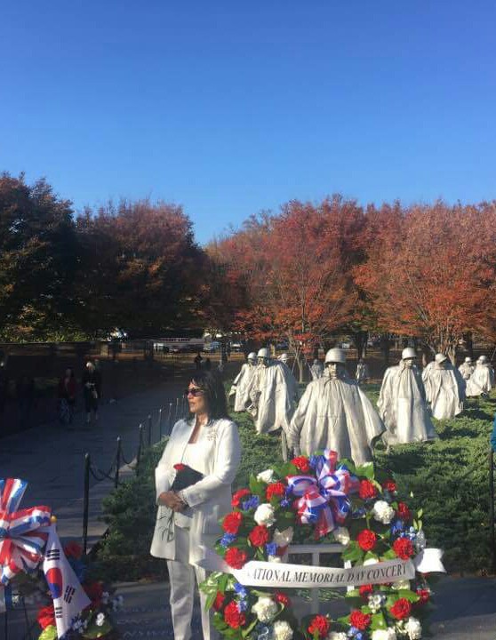 워싱턴디시 한국전쟁기념관 기념식때