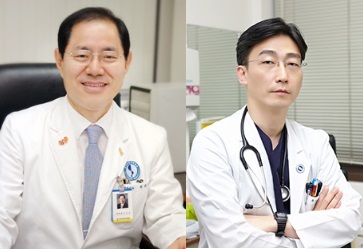 (왼쪽부터)유희석 의료원장, 이국종 교수/사진=아주대병원