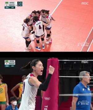 도쿄 올림픽, 시청자가 가장 많이 본 경기는...배구-브라질 준결승전