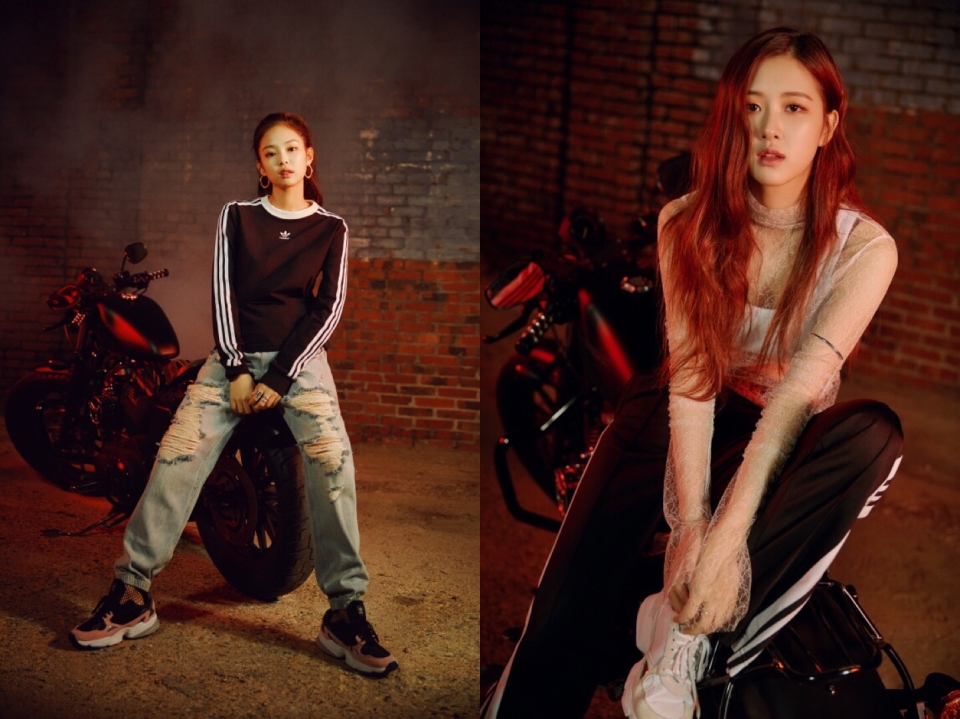 블랙핑크 아디다스 팔콘 스니커즈 화보/사진=아디다스