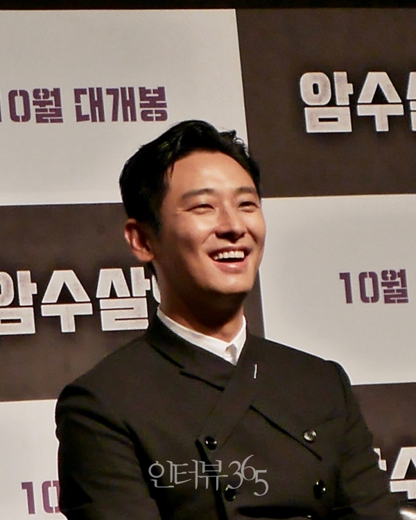 영화 '암수살인' 제작보고회에 참석한 주지훈/사진=박상훈 기자
