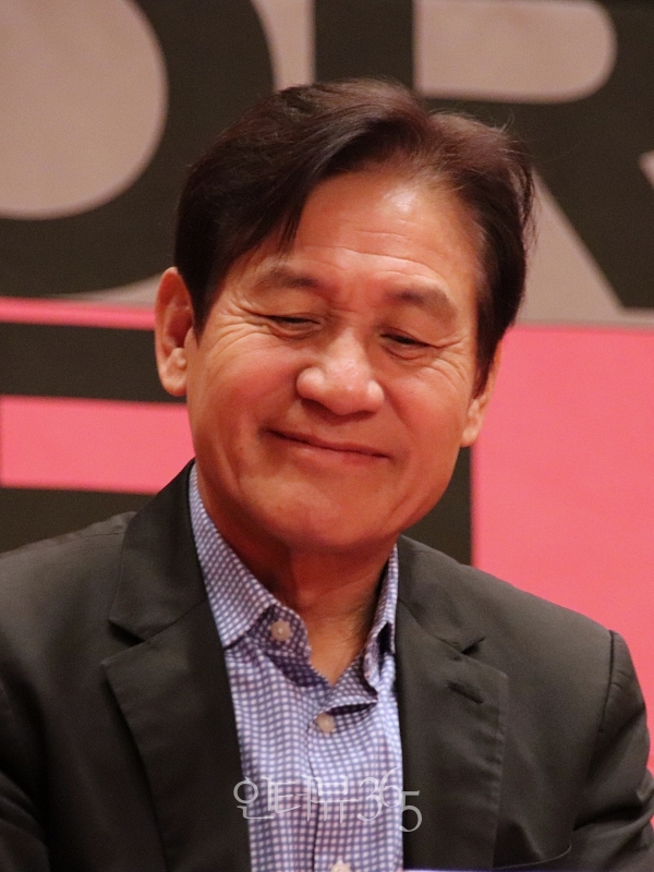 아시아나국제단편영화제 기자회견에 참석한 안성기 집행위원장/사진=박상훈 기자