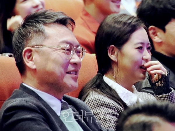 제16회 아시아나국제단편영화제(ASIFF) 개막식에 참석한 김의성, 고아라/사진=박상훈 기자
