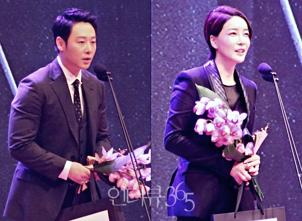 '베스트 스타상' 남녀조연상 수상자 김동욱, 진서연/사진=인터뷰365