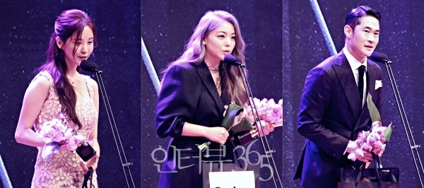 '베스트 스타상' 드라마 스타상 수상자 서현, 가수상 에일리, 엔터테이너상 배정남/사진=인터뷰365