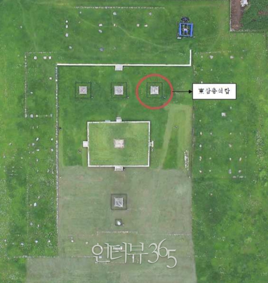 보령 성주사지 석탑 배치 현황/사진=문화재청