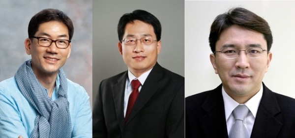 왼쪽부터 위구연 펠로우, 장우승 전무, 강성철 전무 [사진=삼성전자]