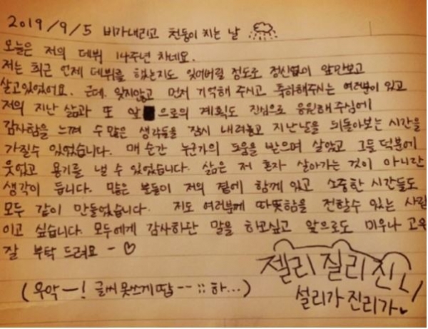 설리 인스타그램/사진=설리 SNS