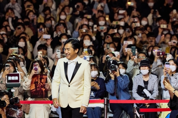 제27회 부산국제영화제 개막식에 참여한 배우 양조위/사진=BIFF<br>