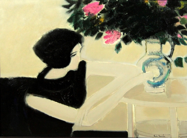 4 - 검은 옷을 입은 샹탈, 1964, Oil on canvas, 89 x 116 cm