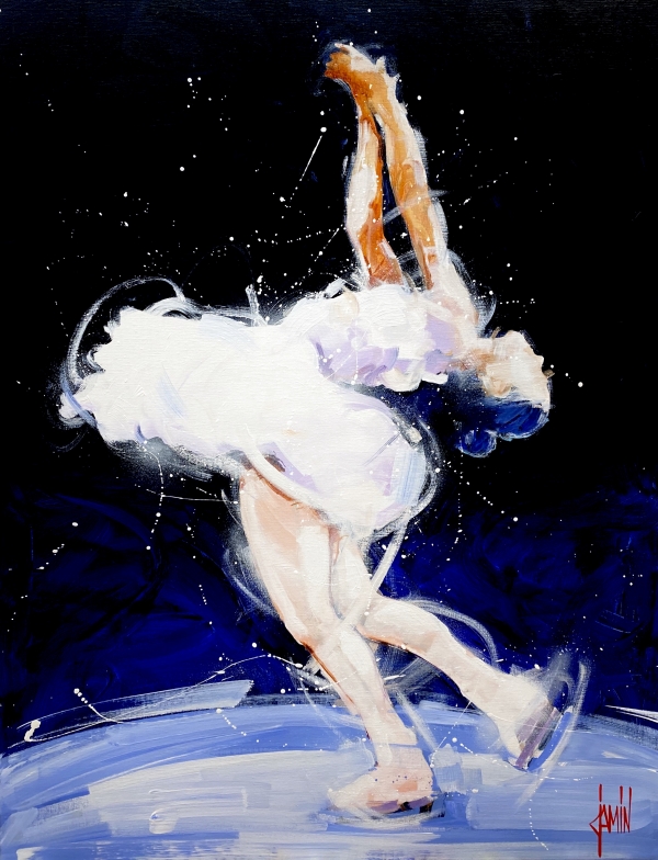 스핀하는 김연아(Yuna Kim Spin), 2022 ⓒDavid Jamin