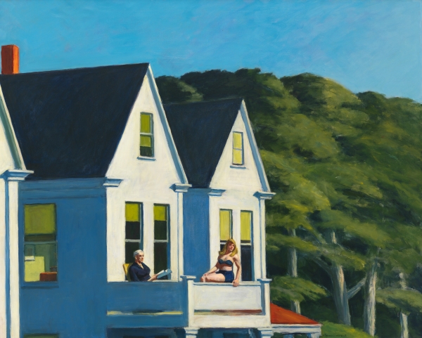 27. 에드워드 호퍼, 이층에 내리는 햇빛, 1960