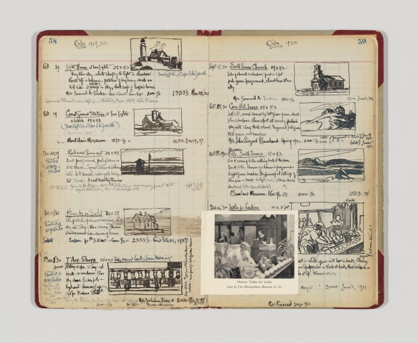 35. 에드워드 호퍼, 조세핀 니비슨 호퍼, 작가의 장부 1권, 1913-63