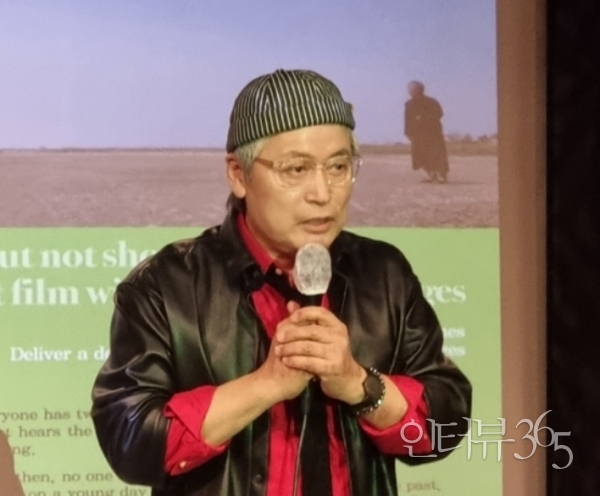 영화 '공중의자'를 연출한 백학기 배우 겸 시인