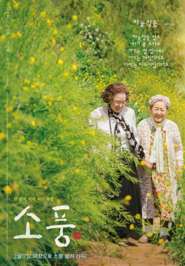 나태주 시인의 '하늘창문' 헌정 시가 담긴 영화&nbsp;'소풍' 포스터/사진=롯데엔터테인먼트<br>