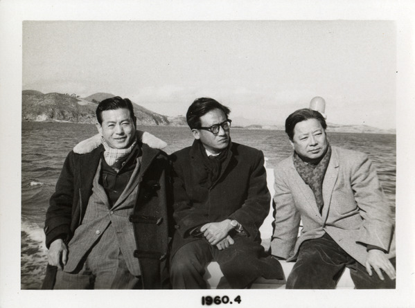'오발탄' 제작진, 김학성 촬영감독, 유현목 감독, 김성춘 제작자