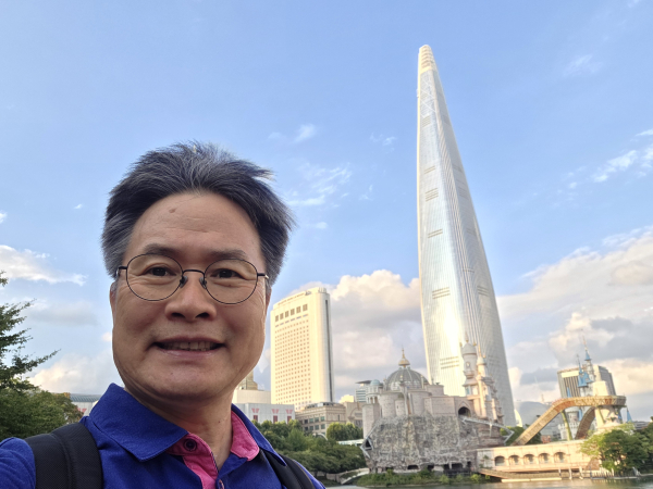 송파 석촌호수에서