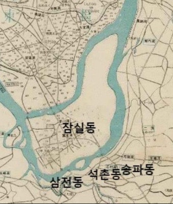 송파강 옛지도