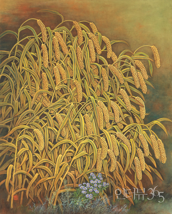 만삭의 추경(김숙진) 160X128cm.2020년