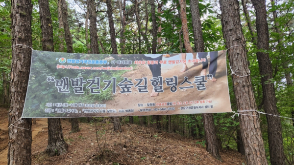 맨발걷기숲길힐링스쿨