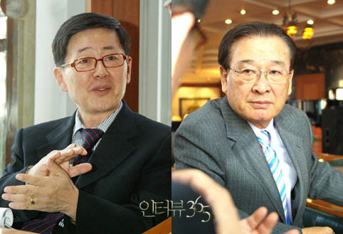 필자와 인터뷰 중인 배우 이순재